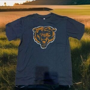 NFL Chicago Bears T-Shirt Navy youth Size L 14/16 Retro Football Sports